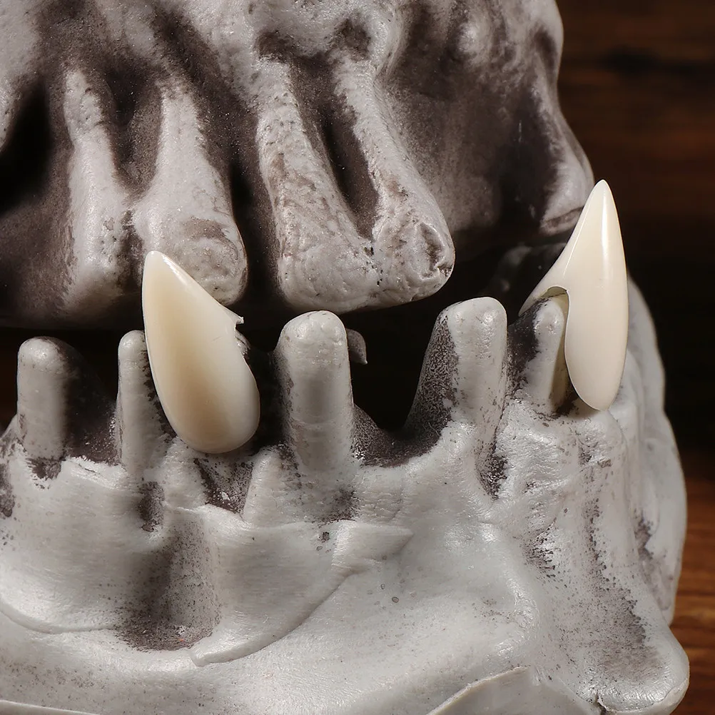 

6 пар накладных вампирских клыков для Хэллоуина, прочные, реалистичные, для косплея и вечеринок, реквизит для Хэллоуина