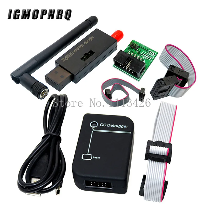 

Zigbee Emulator CC2531 CC-Debugger USB Programmer CC2540 CC2531 Sniffer with antenna Bluetooth Module Connector Downloader Cable