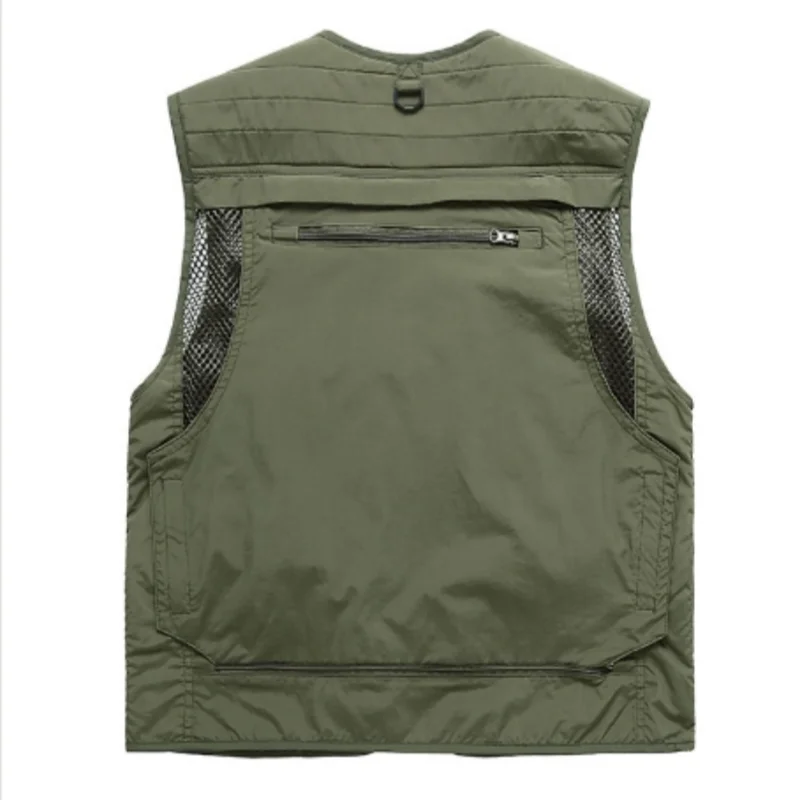 Gilet da pesca multi tasca riflettente personalizzato, abiti da lavoro personalizzati con logo stampato, gilet di sicurezza, gilet riflettente unisex