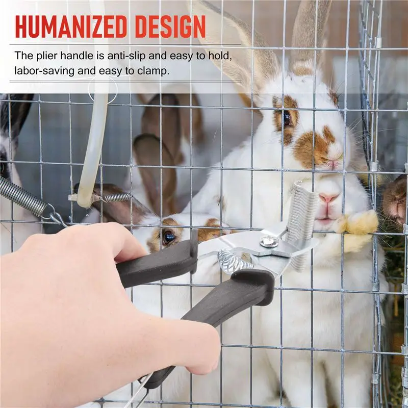 A84X-1Pcs Hog Ring Plier Tool And 600Pcs M Clips Chicken Mesh Cage Wire Fencing Crimping Solder Joint Welding Repair Tools
