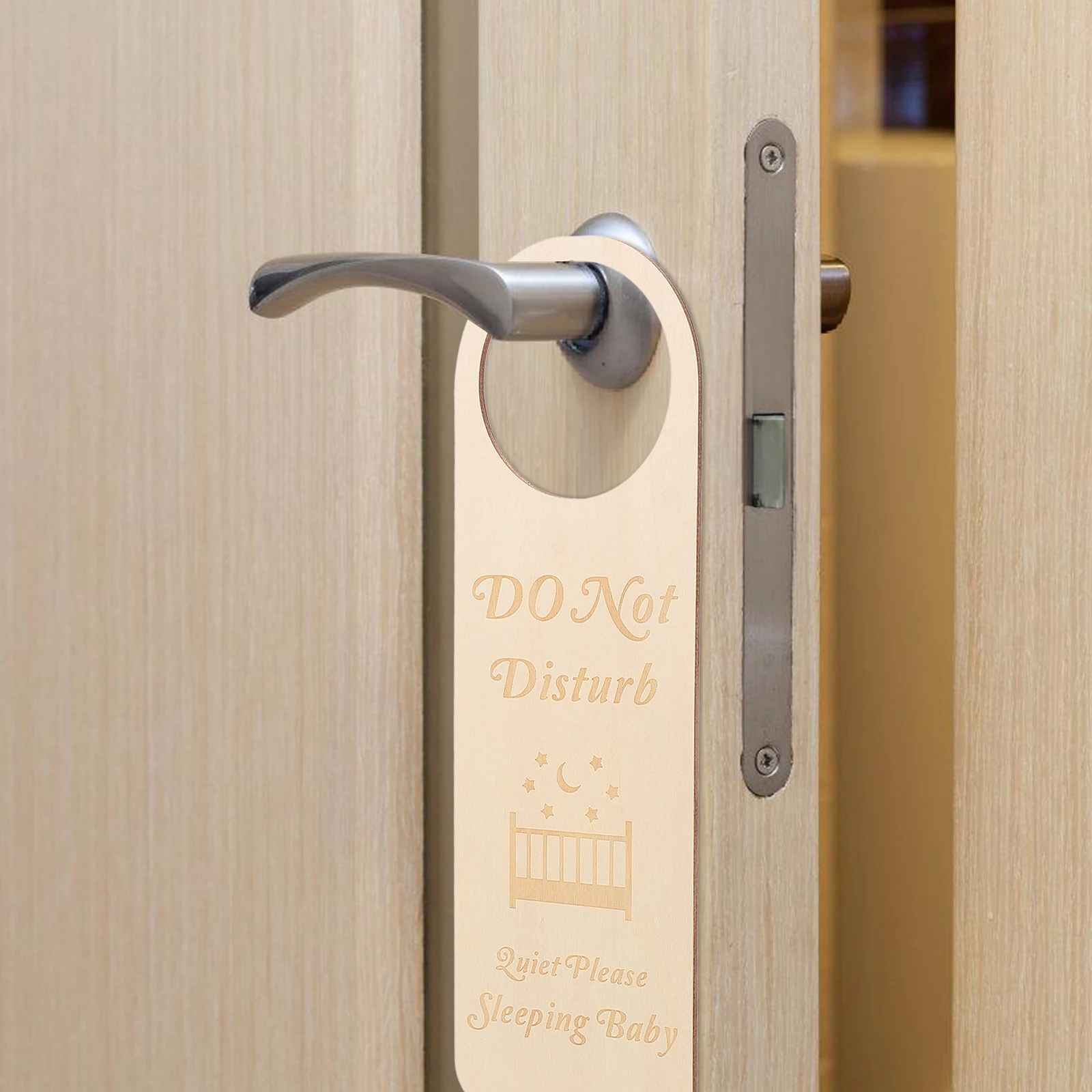 

5 Pcs Baby Sleeping Door Sign Hanger Signs Haner Front Room Decoration Is Hanging