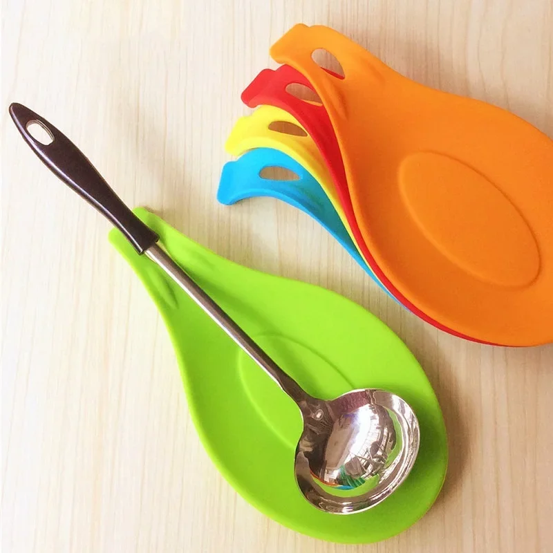 Kitchen Tools Silicone Mat Insulation Placemat Heat Resistant Put A Spoon Kitchen Accessories Free Shipping Items