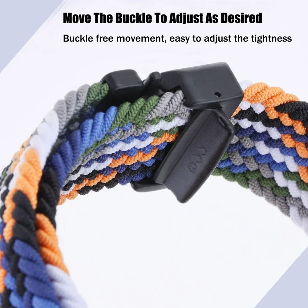 22 mm nylon gevlochten band voor fossiele horlogeband GEN 6 5 5E 44 mm armband Fossil Gen 5 Carlyle/heren Gen4 bands accessoires Correa