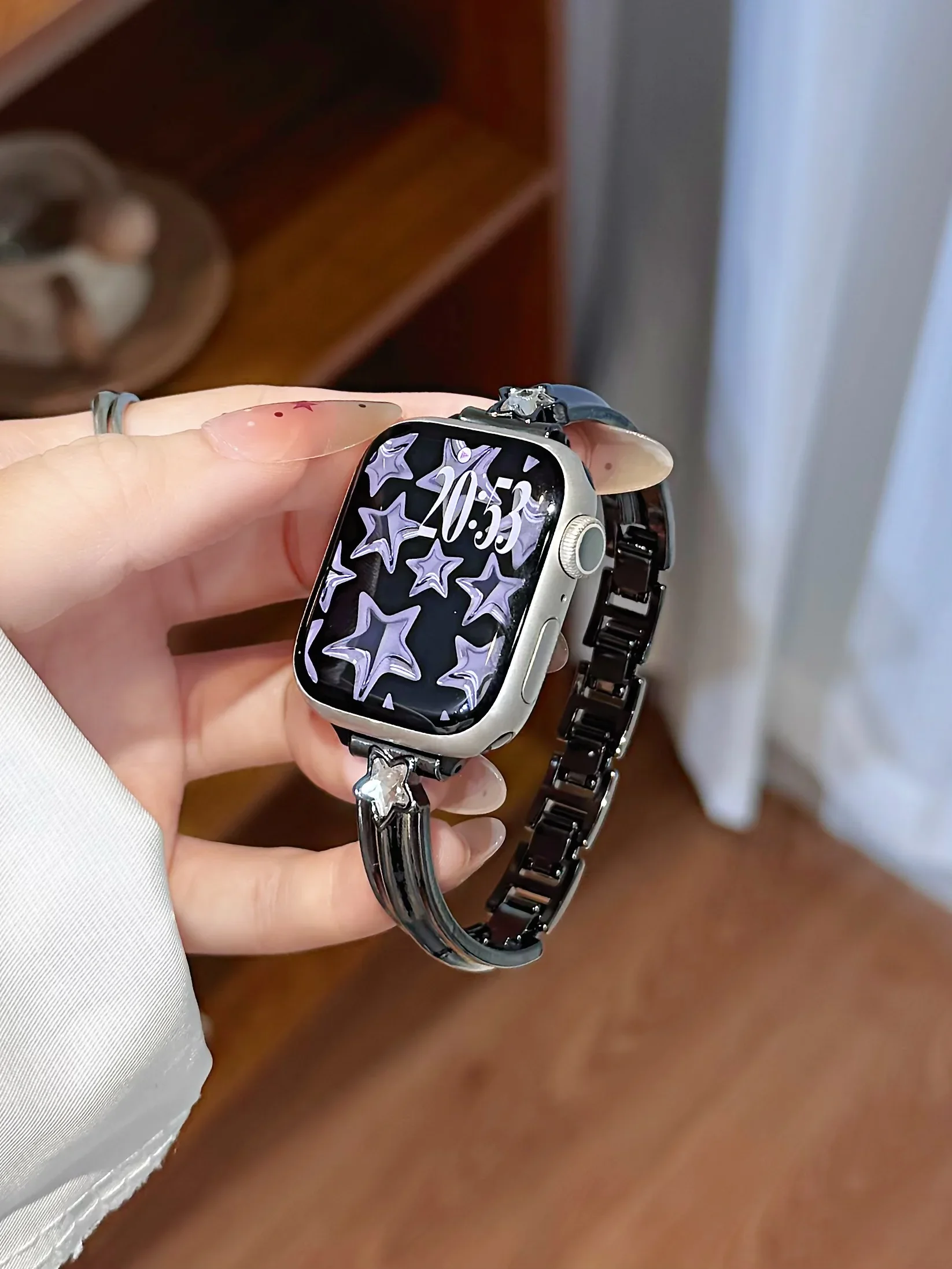 ممتاز لسوار Wave Star ساعة أبل وسلسلة S10/8/7/6/3/4/5/9 41 مم 38 مم 42 مم 44 مم 40 مم 45 مم 46 مم حزام