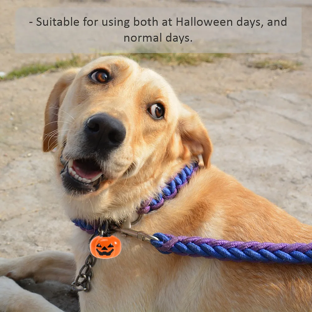 

Pumpkin Accessories Charm Bells for Pet Collar Sleek Halloween Phone Pendant Dog Decor Christmas Jingle Lanterns