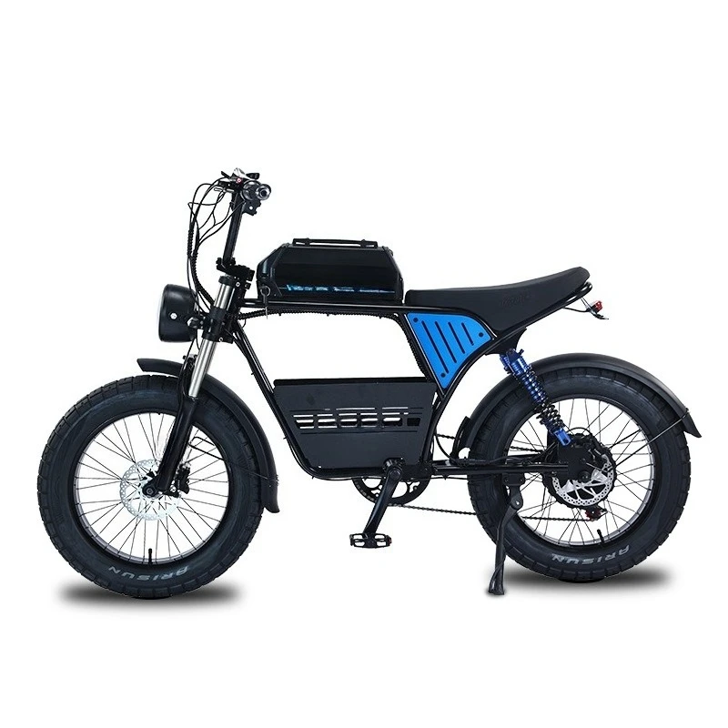 Vintage Mountain Electric Motorcycle V07 Shock Absorption Off-Road Fashion Atmospheric High Carbon Steel Snowmobile