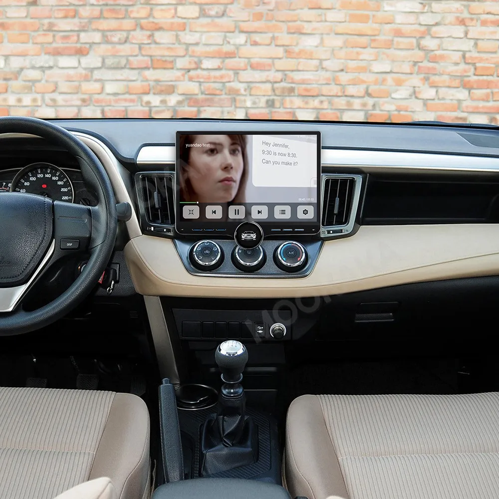 11.5 Inch Android 15 For Toyota RAV4 2013‑2018 Car Radio Stereo Multimedia Player GPS Navigation Wireless CarPlay Head Unit DSP