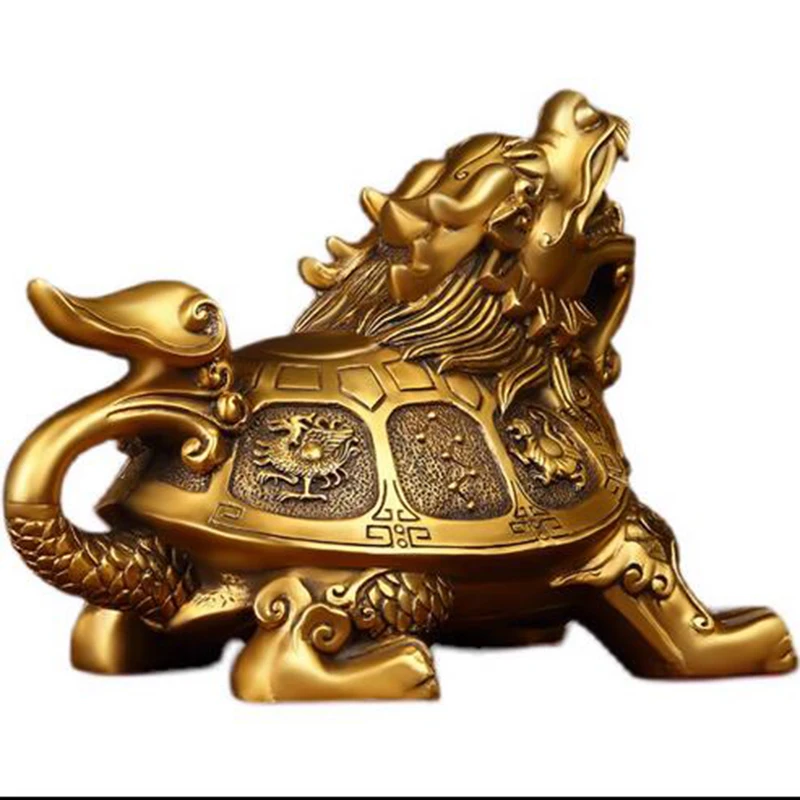 

Four Elephant Dragon Turtle Bronze Four Square Divine Beast Dragon Turtle Fortune Four Spirit Dragon Head Turtle Ornament