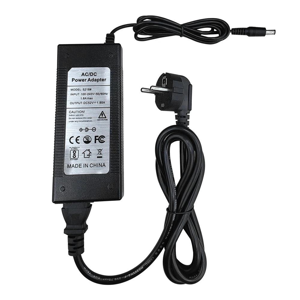 Hiseeu 52V 2.3A Charger Adapter Power Supply AC 100-240V DC EU/AU/UK/US Plug For Surveillance Security CCTV POE NVR Recorder