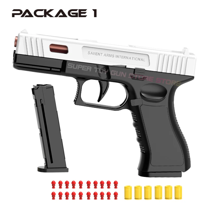 2026. مسدس لعبة G18. مسدس هواء مسدس CS سلاح الرماية مسدس لعبة قذيفة أوتوماتيكية رمي رصاصة طرية مسدس لعبة (التفكيك السريع) #6