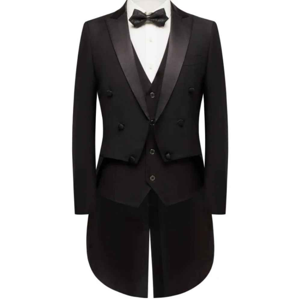 Mens Suit Fashion 3 Pieces (Blazer+ Vest + Pants) Business Wedding Gentleman Slim Formal Casual Style Groom Prom Clothes Tuxedo