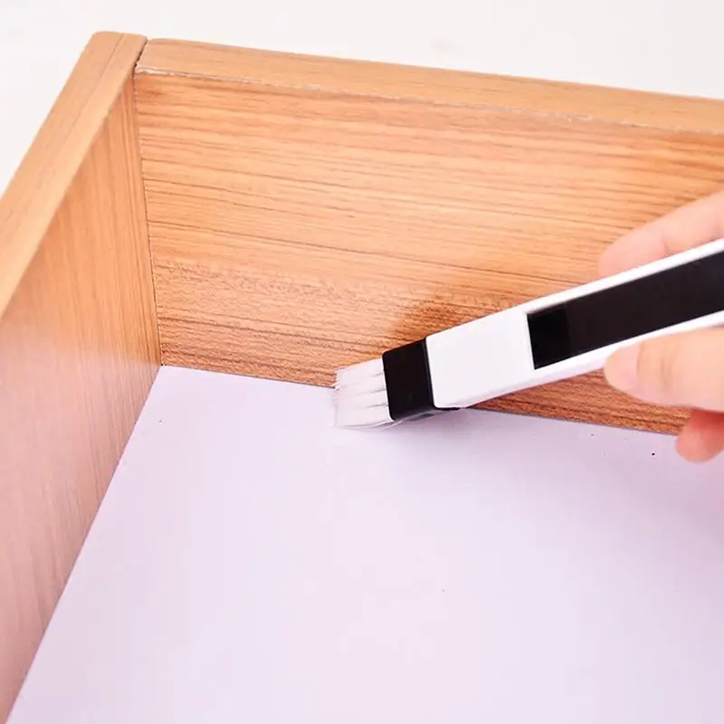Portable Two-in-one Cleaning Brush Multifunctional Door and window Keyboard Groove Cleaner Dust Shovel Window Rail Cleaning Tool