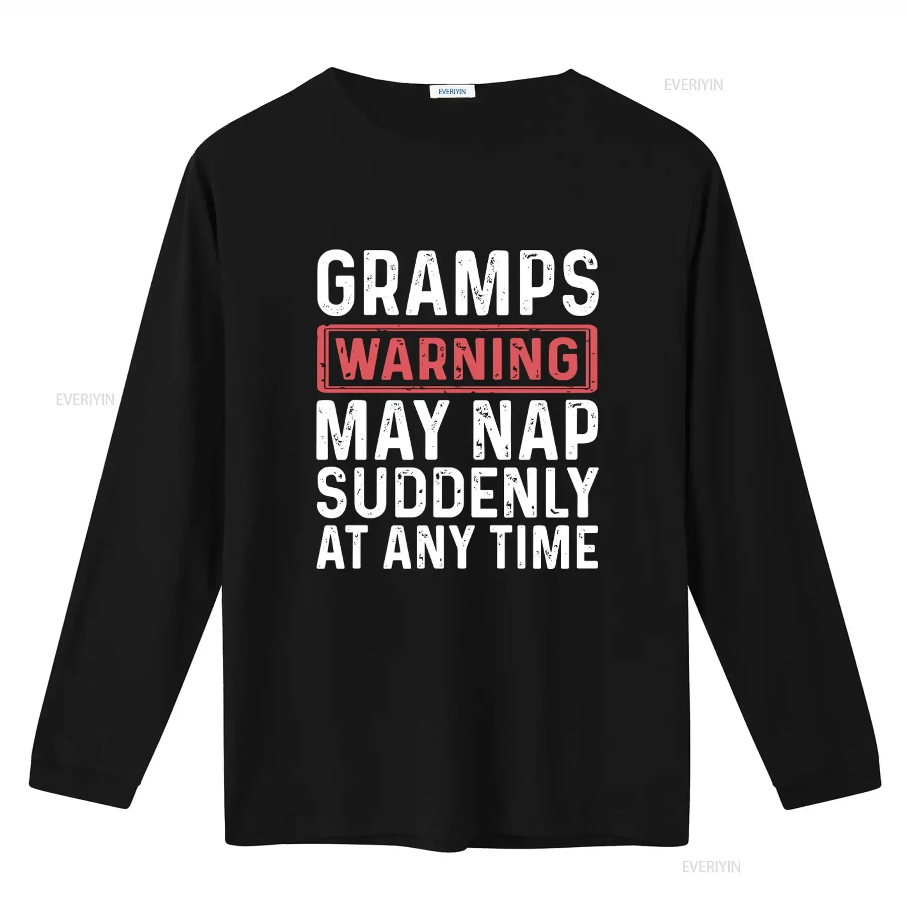 Funny Gramps T Shirt Warning May Nap Suddenly At Any Time Perfect for Father's Day Dad or Grandpa vintage Washed Breathable