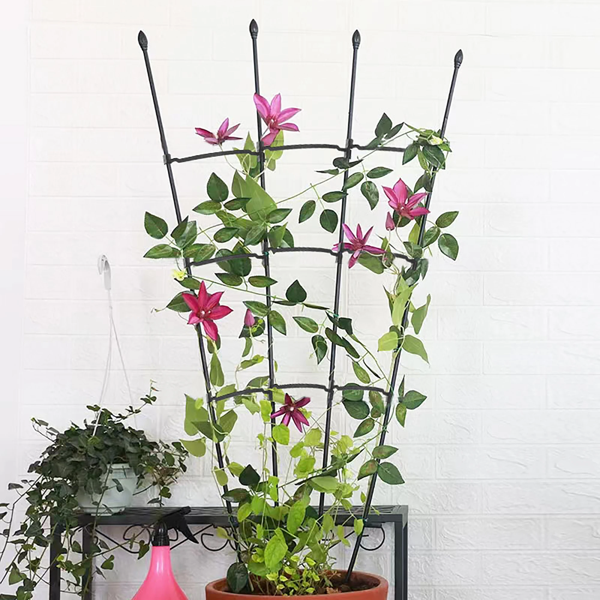 

Climbing Plant Trellis Garden Tomato Support Cages For Flowers Plants Support Frame Trellis Climbing DIY Flower Vines Pot Stand