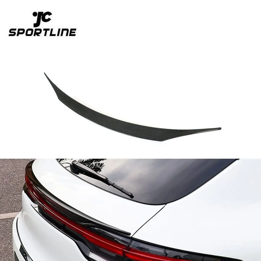 

Carbon Fiber Car Middle Spoiler For Porsche Macan GTS Sport Utility 4-Door 2022 2023