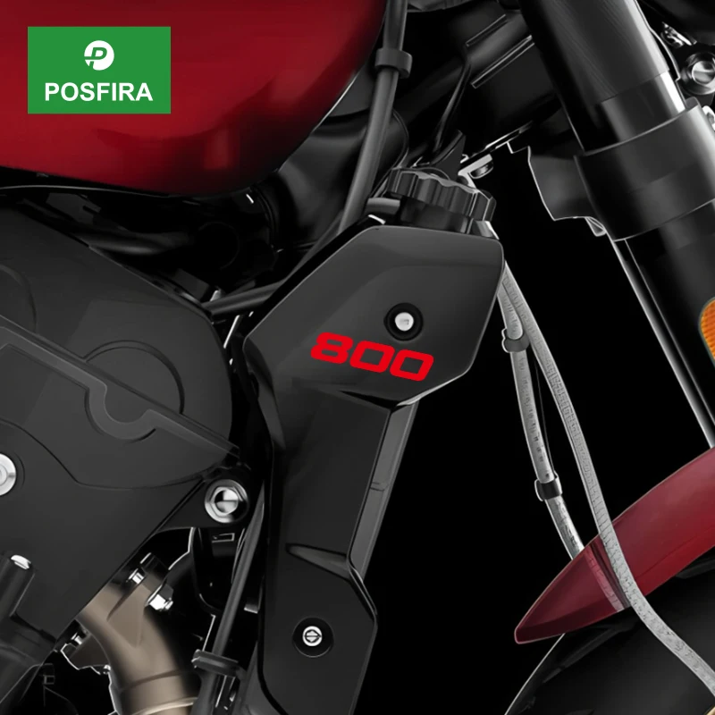 

POSFIRA Motorcycle Radiator Panel Number Sticker Vinyl Decals for Triumph Trident 800 2026 Motorbike Decoration Accessories