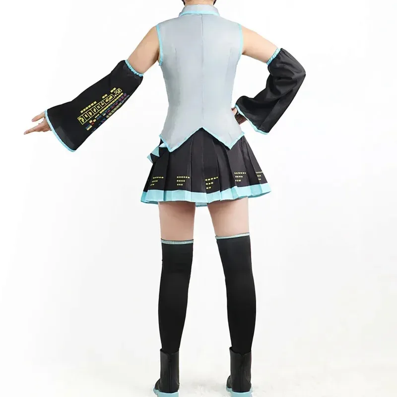 Anime personagem desempenho roupas hatsune miku miku anime roupas cosplay jk saia mesmo terno peruca acessórios dia das bruxas