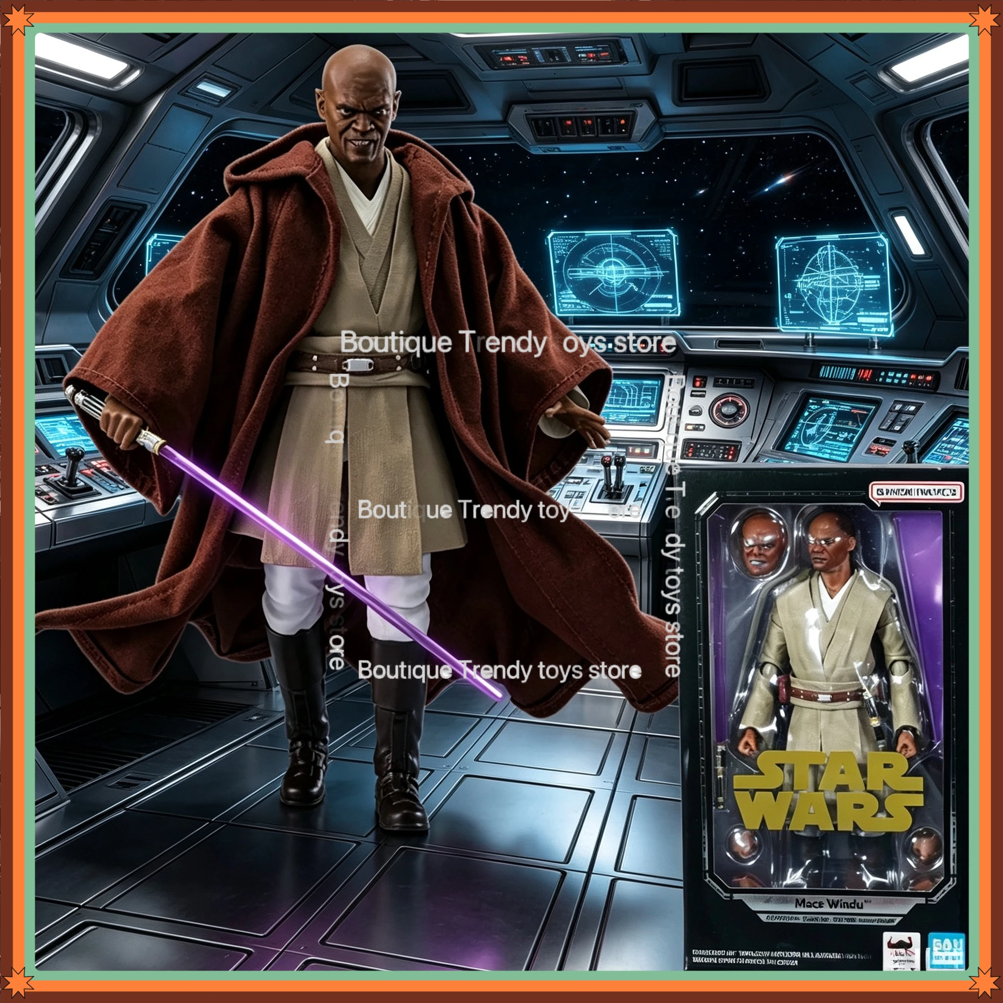 

В наличии Оригинальная фигурка Bandai SHF S.H.Figuarts Мейс Винду, классическая версия, аниме-фигурка, готовая модель, игрушка-подарок для детей