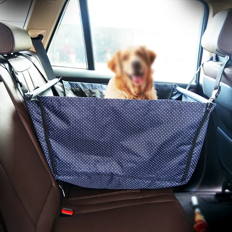 

Car Dog Carrier Folding Car Seat Pad Safe Outdoor Carry Bag Car Travel Accessories Waterproof Back Seat Bag Basket for Large Dog