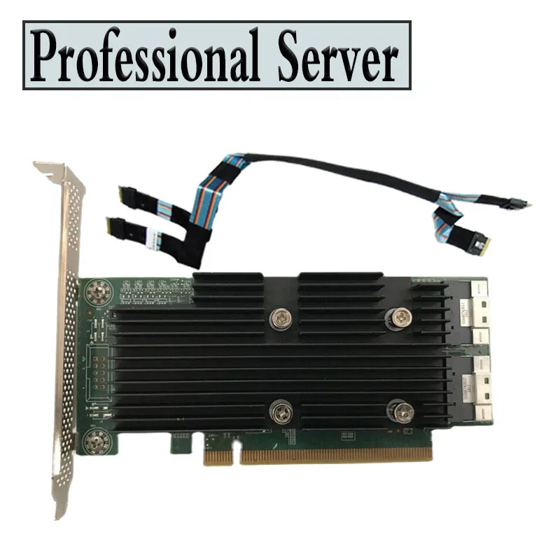 for Dell PowerEdge R740xd SSD NVMe PCIe Extender Expansion Card TJCNG w/Cable 4JW8N