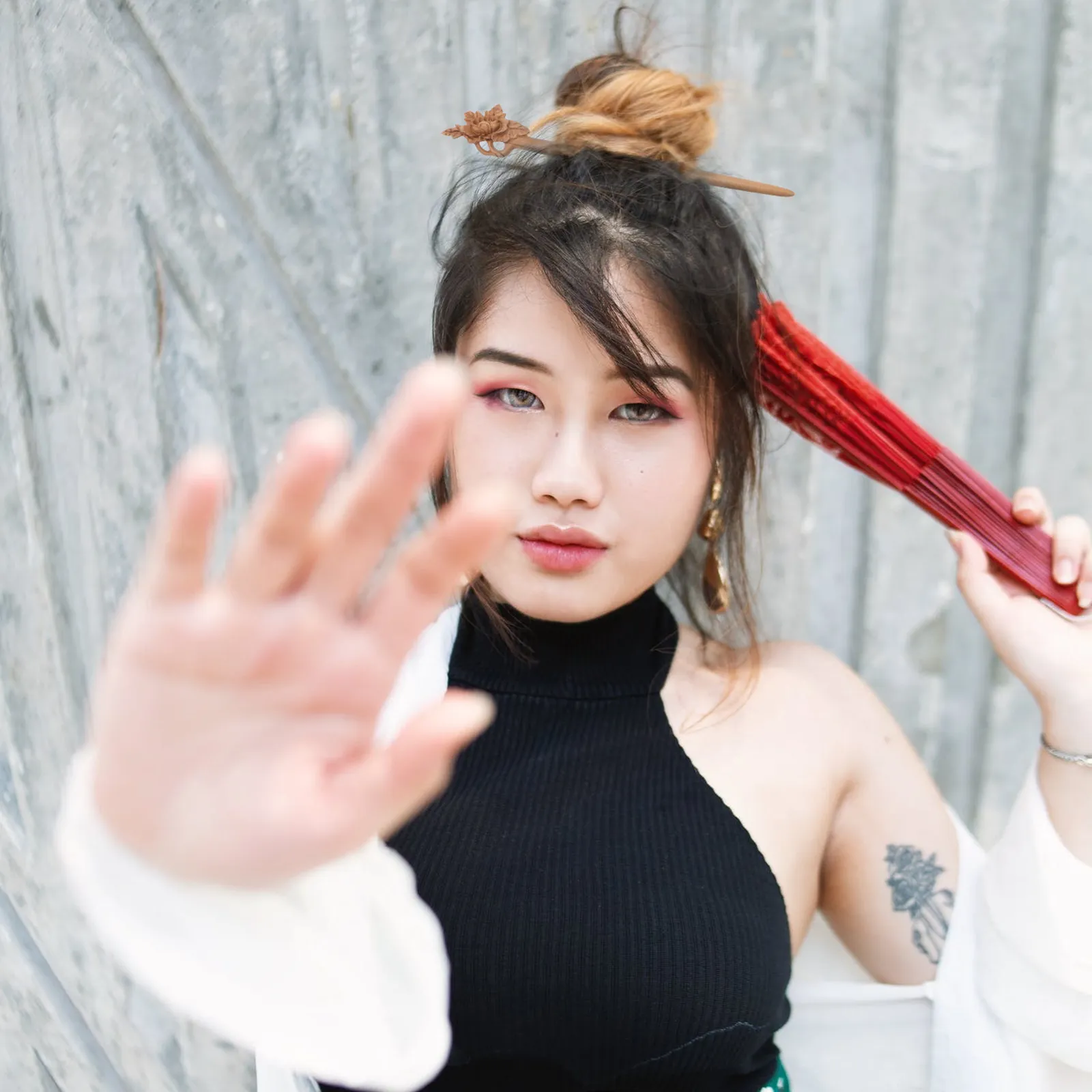 

Premium Sandalwood Hair Stick Peony Flower Motif Elegant Vintage Hairpin for Women Decorative Wooden Hair Chopsticks Updo