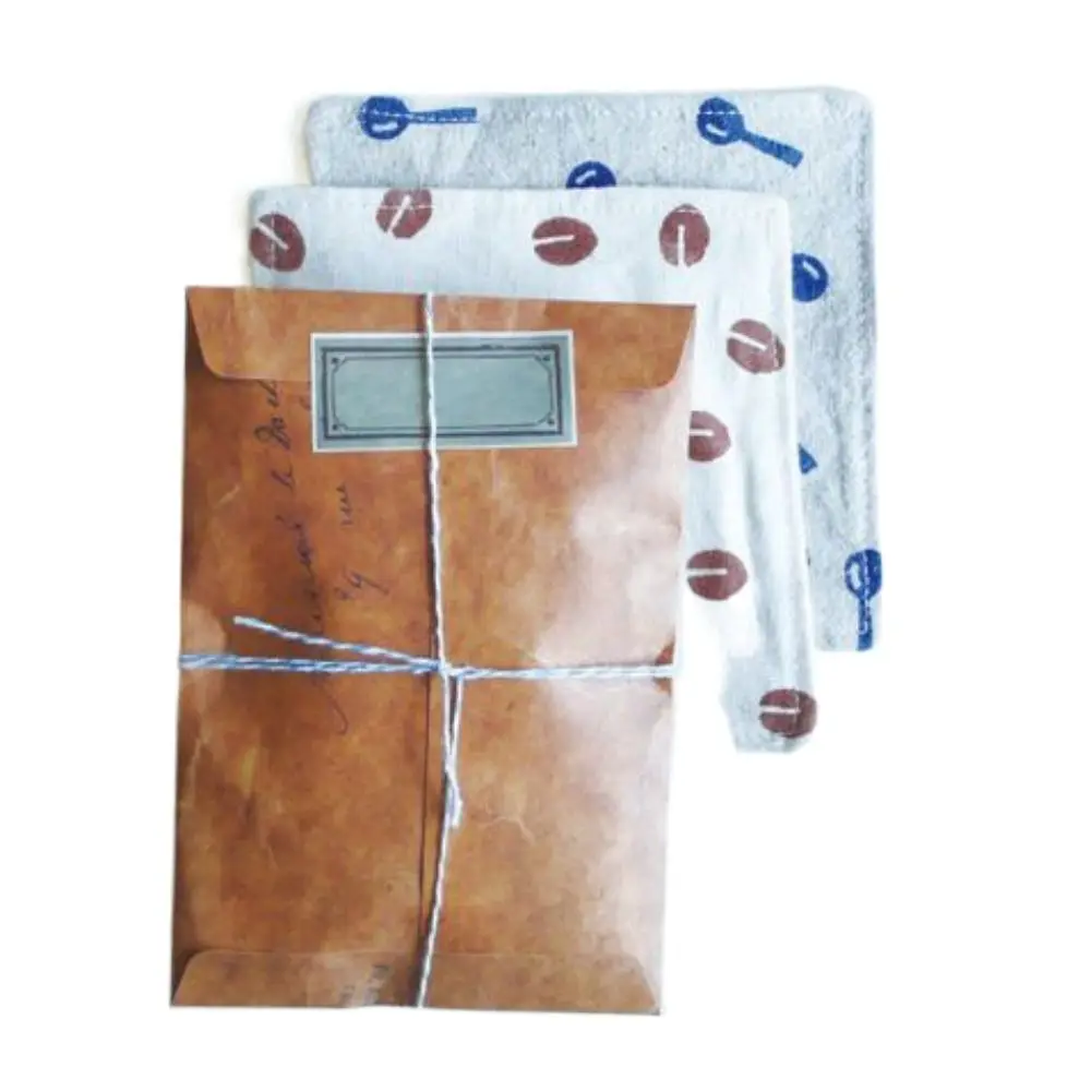 10PCS Paper Bag Retro Kraft Paper Envelope Brown Vintage Retro Envelope Classical European Style Student