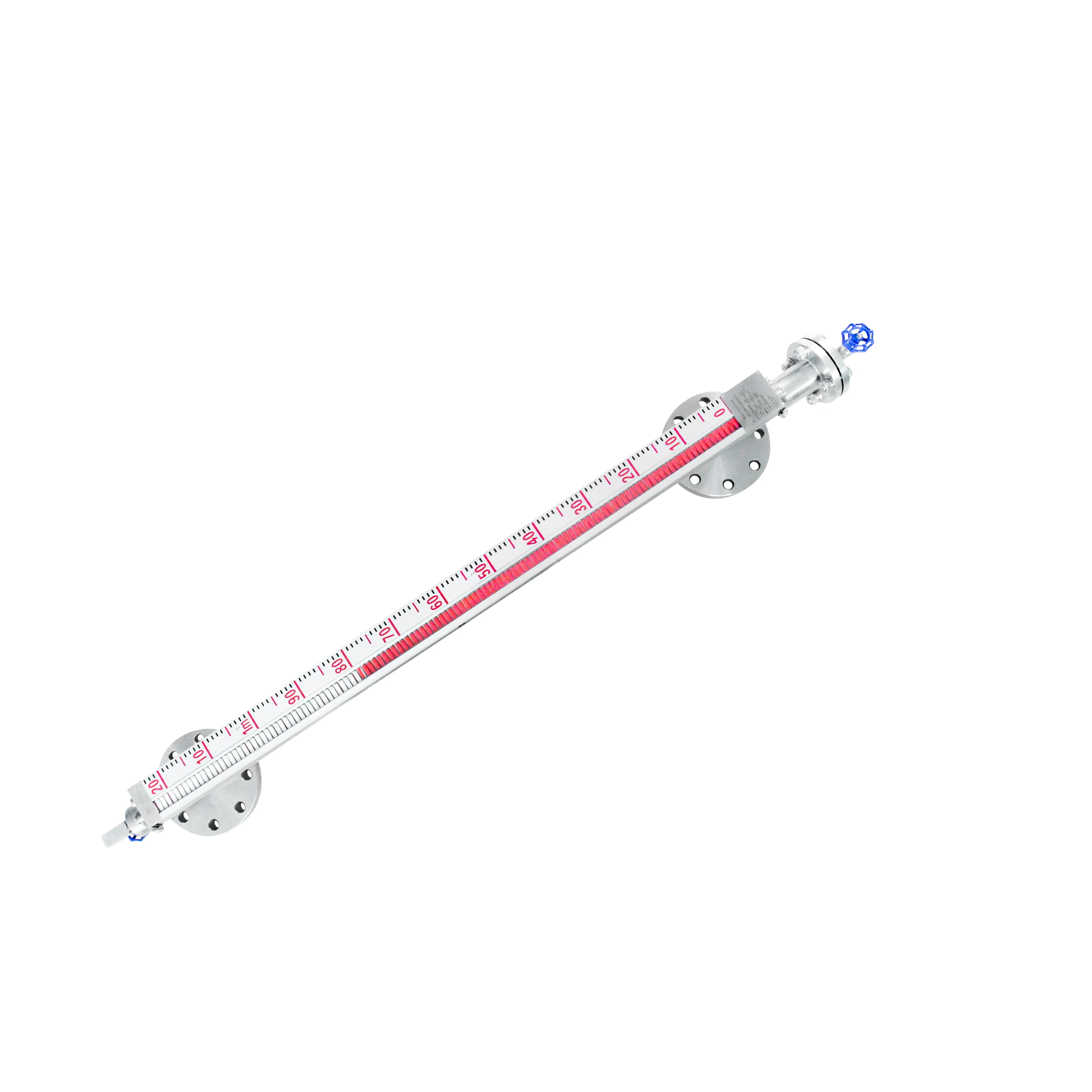 Magnetic Flap Indicator Level Gauge for Oil Tanks 360° View Zero Power Operation Liquid Level Sensor