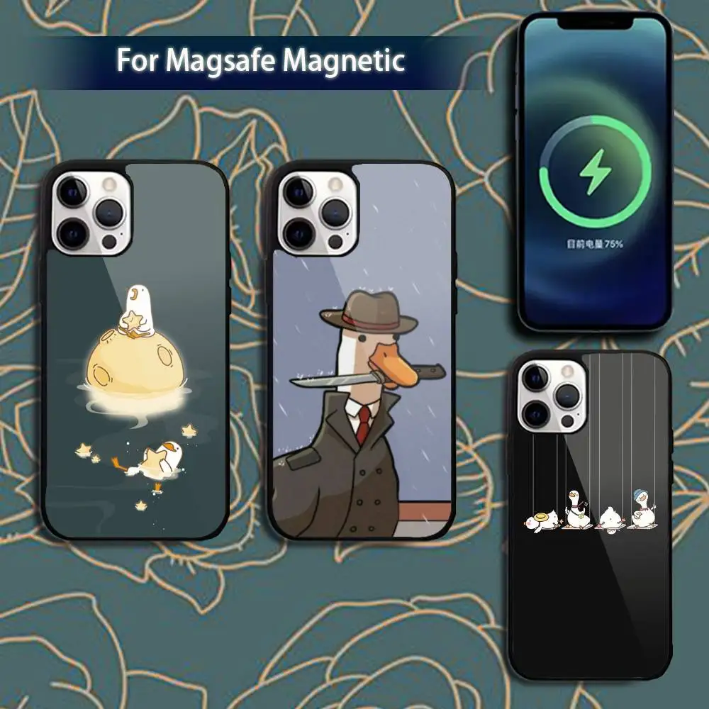 

Funny D-DucK Goose m-meme Phone Case For iPhone 17,16,15,14,13,12,11,Pro,Max,Plus,Mini,Magsafe,Magnetic Wireless Charging Case