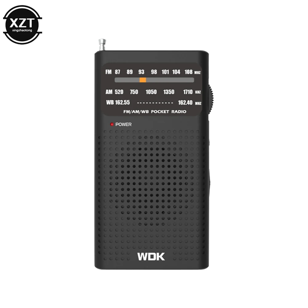 W-908 Full Band AM FM Radio Portable Pointer Pocket Radio 2 AA Batteries For Running Camping Travel Analog Radio For Elderly