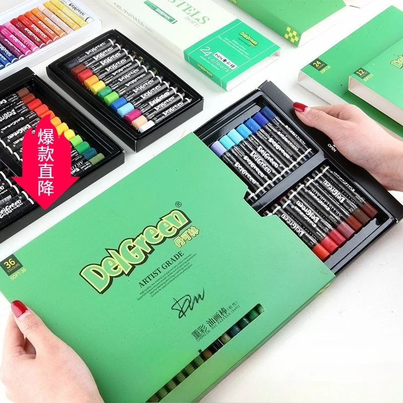 Rich Color Oil Pastels Set  Rich Pigments High Color Saturation Color Crayons Oil Pastels Smooth Application Painting Tools
