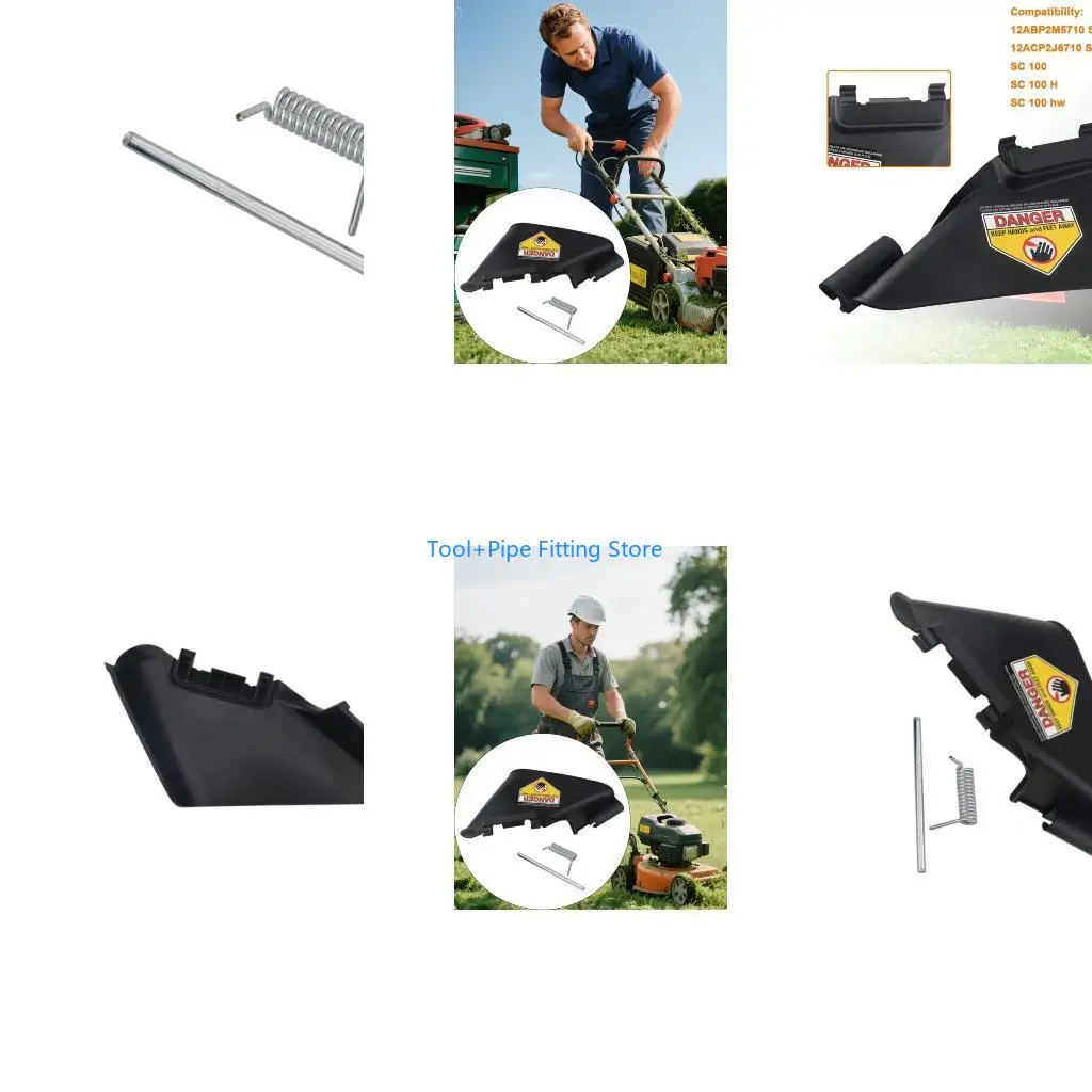 F92B Plastic Deflector Chutes Replacement 731-07131 For Multiple Riding Mowers Easy Installation Discharge Guard Assembly