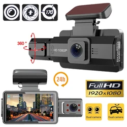 3 Inch Dash Cam For Cars 1080P Inside Video Recorder Car Camera for Vehicle Night Vision Car DVR Black Box car assecories