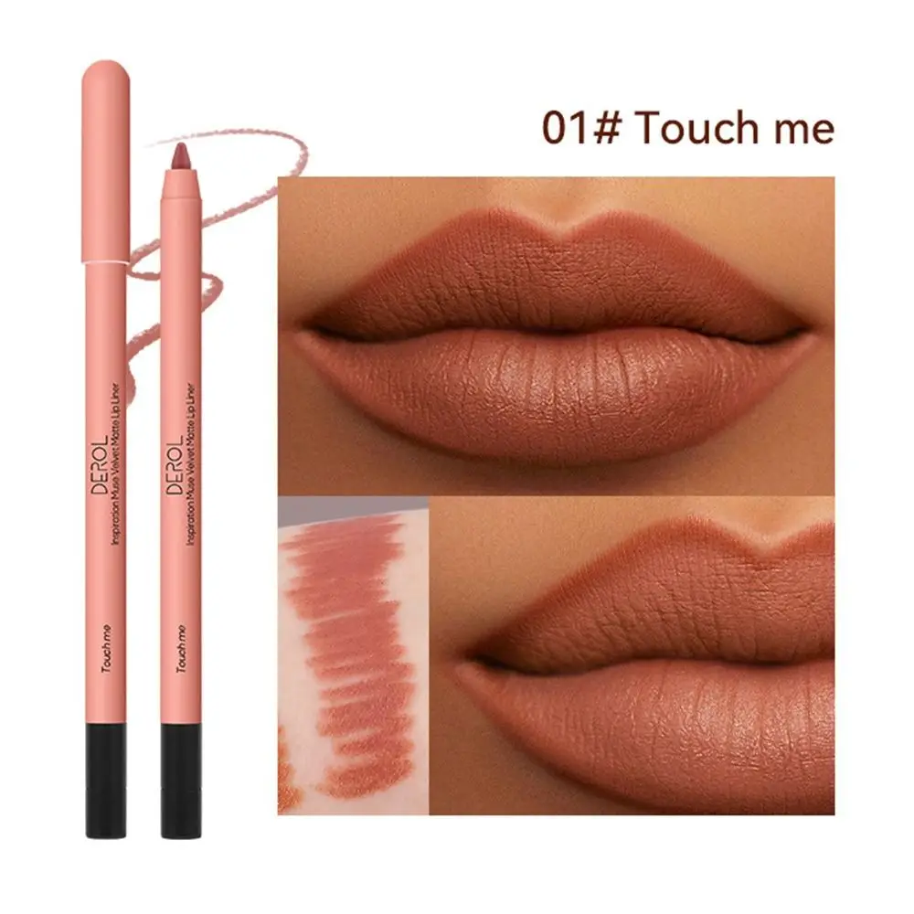 New Waterproof Matte Lipliner Velvet Matte Lipliner Pencil Smooth Non-stick cups Matte Lipstick Pencils
