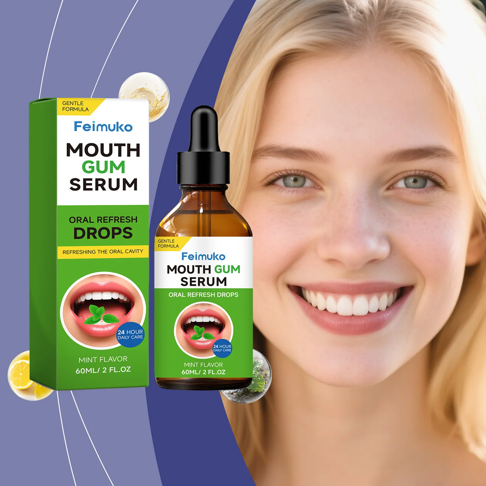 Teeth Whitening Serum - Siero per Gengive, Gocce Rinfrescanti per
