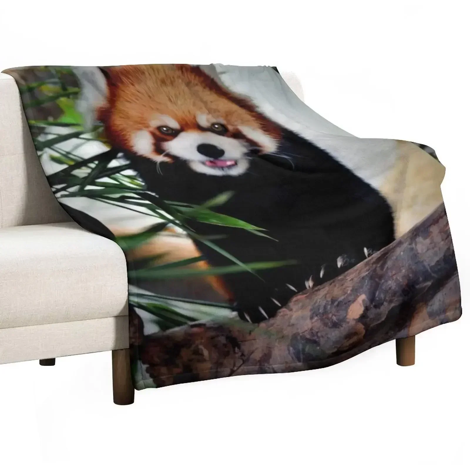 Red Panda Throw Blanket valentine gift ideas halloween For Sofa Thin Multi-Purpose For Decorative Sofa Beach Blankets