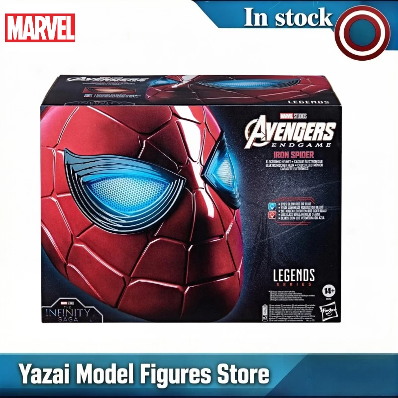 

Original Marvel Legend Series AVENGERS ENDGAME IRON SPIDER Electronic Helmet Action Figure Toys Model Gift