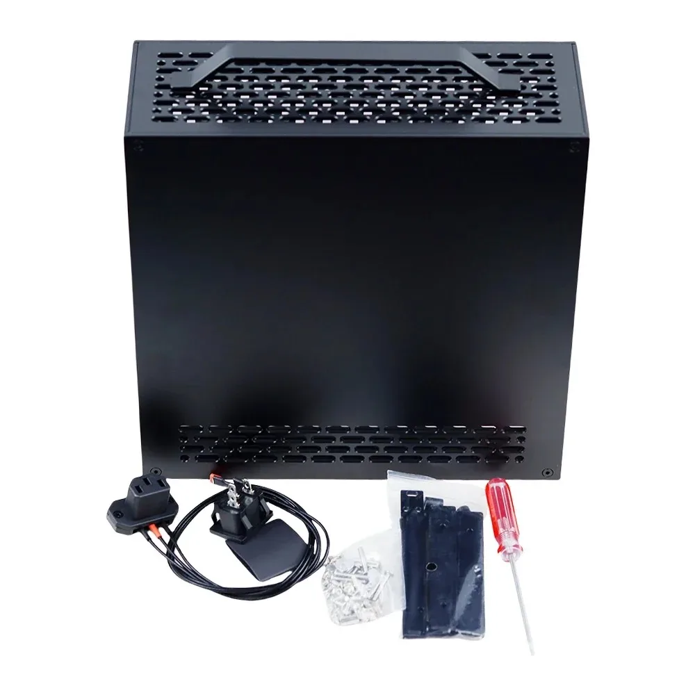 5 Litre Mini A24-V5 2.0 Dual Slot Single Display 1u Power Supply Itx Chassis with Double Chamfer