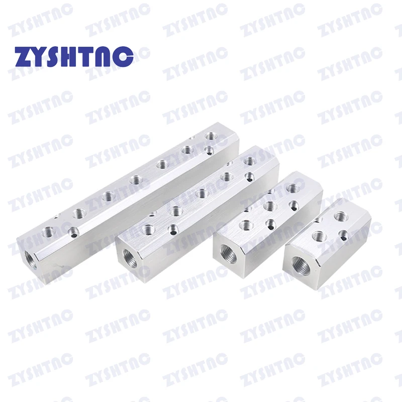 

Aluminium Splitter 1/2" pt Thread Port 2 3 4 5 6 7 8 9 10 way 1/4 Pneumatic Air Manifold Distributor Connector