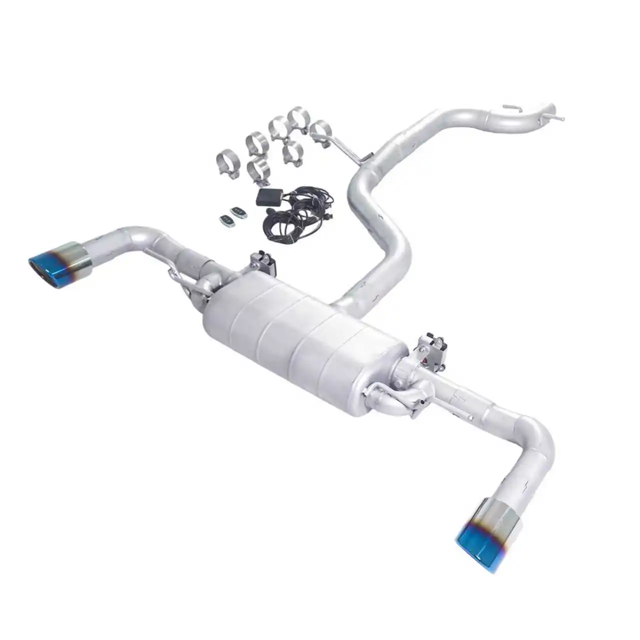 

GFC exhaust/for 07-14 Audi TT MK2 2DW 2.0TCatback stainless steel performance valve Exhaust system blue tip