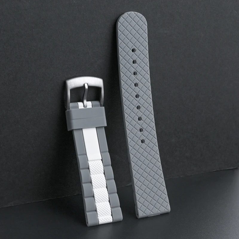 Correa de reloj de goma de silicona para Swatch X Blancpain Five Oceans, correa de repuesto de 22mm, pulsera deportiva Universal para Seiko Casio