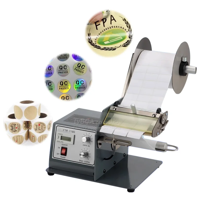 LY Label Peeling Machine TR-118C Auto Label Stripping Dispenser Sticker Separating Tool Photoelectric or Fiber Optic Induction