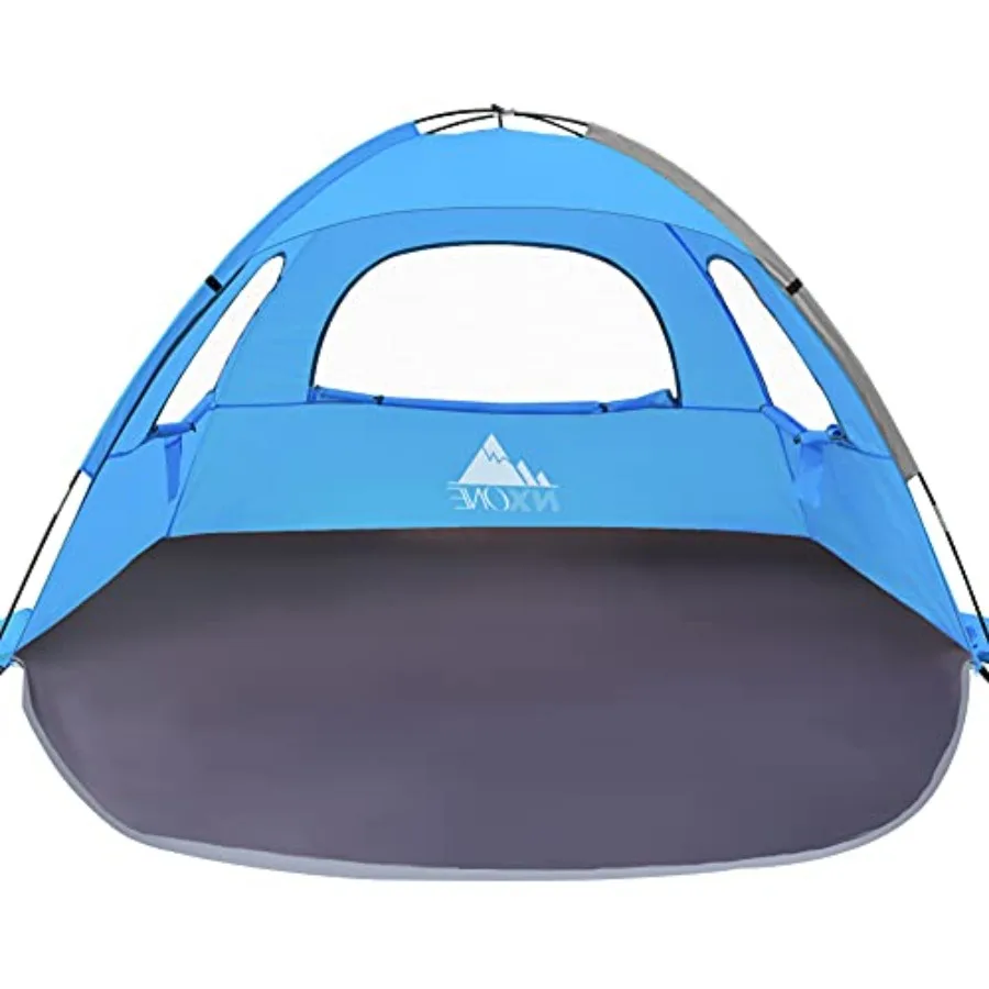 

Beach Tent Sun Shelter with UPF 50+ UV Protection Lightweight Easy Setup Portable Beach Canopy for Family Large Space for Beach