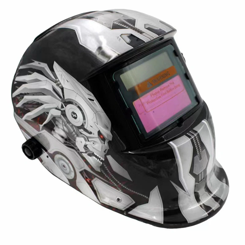 Welding Helmet Professional Solar Energy Auto Darkening Welding Helmet Welding Welder TIG MIG Grinding Mask Robot Style