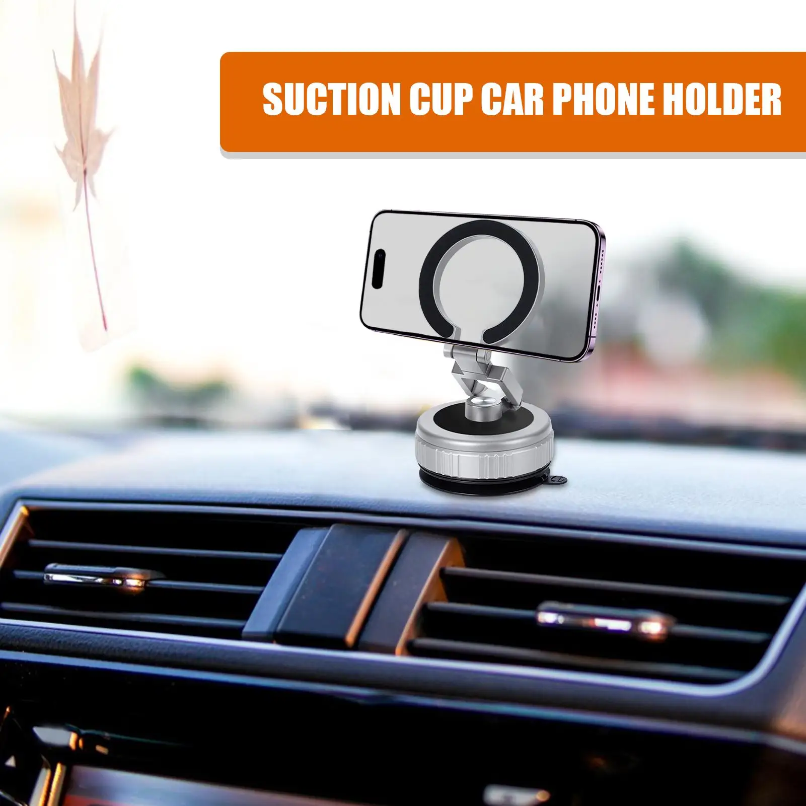 

Vacuum Suction Phone Holder Suction Cup Phone Mount Holder Stable Base 360 Degree Rotating Cradle Portable Mobile Stand Vehicle