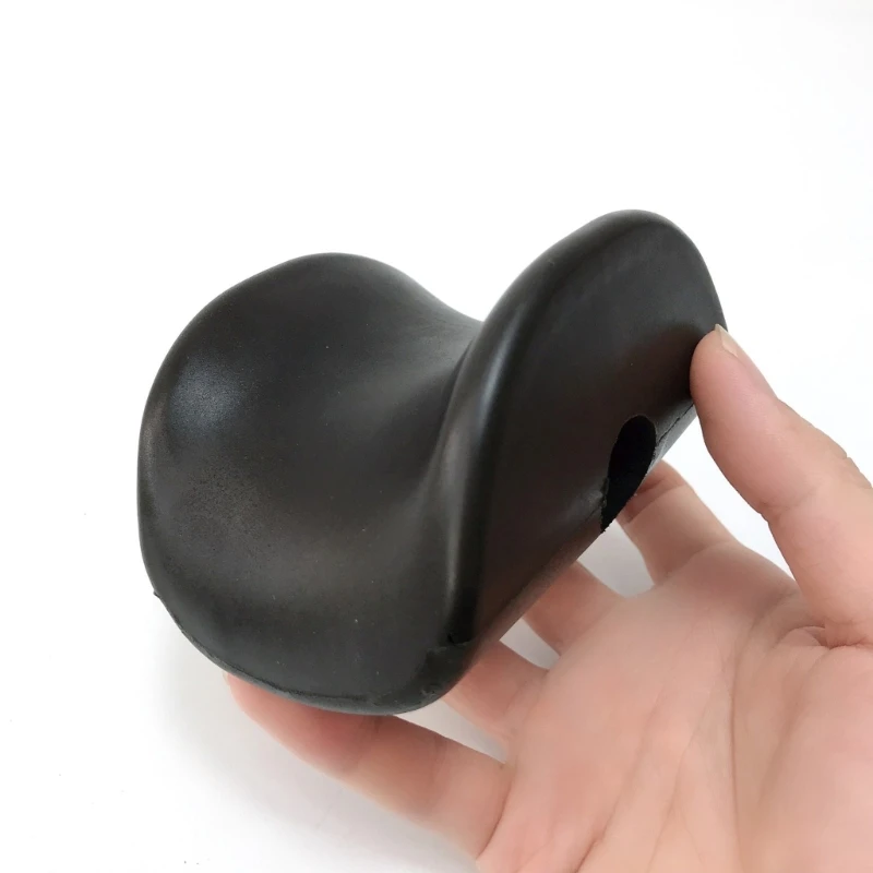 Elastic Ankle Support Cup U-Shaped Leg Support Holder Replacement Part for Home Fitness Equipment, Molded ABS Black JOME