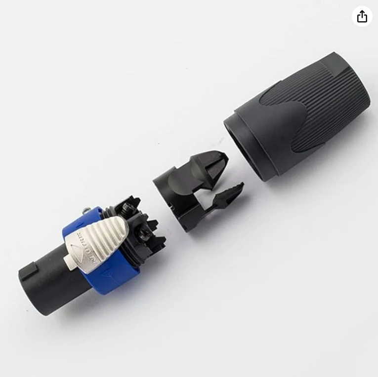 Imagem -04 - Polo Plug Masculino Audio Speaker Connectors Original Novo tipo 4pin Alta Qualidade Original 30 Pcs Nl4fx4