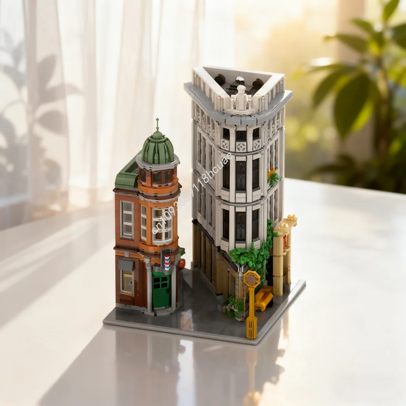 

4049 шт. MOC Flatiron, модульная модель, строительные блоки, архитектура, сделай сам, идея для рождественского подарка, игрушка, образовательный кирпич, детский день рождения