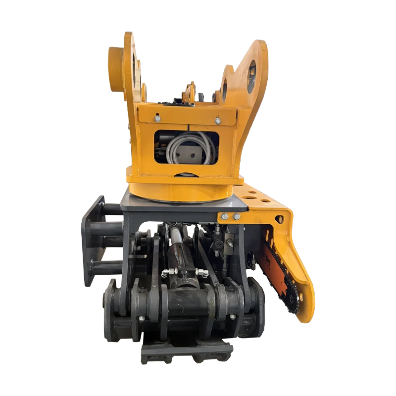 Electric Control Fully Automatic Trees and Bamboo Cutting Clip Saw Logging Grab Saw Machine for 6-10 Ton Excavators