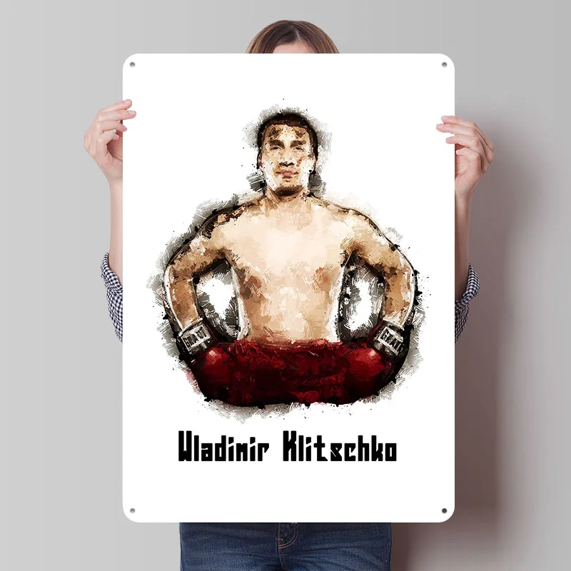

Постер с изображением Владимира Кличко, винтажные металлические таблички на заказ, настенное искусство, ретро-пластинка из жести для украшения дома, интерьера гаража