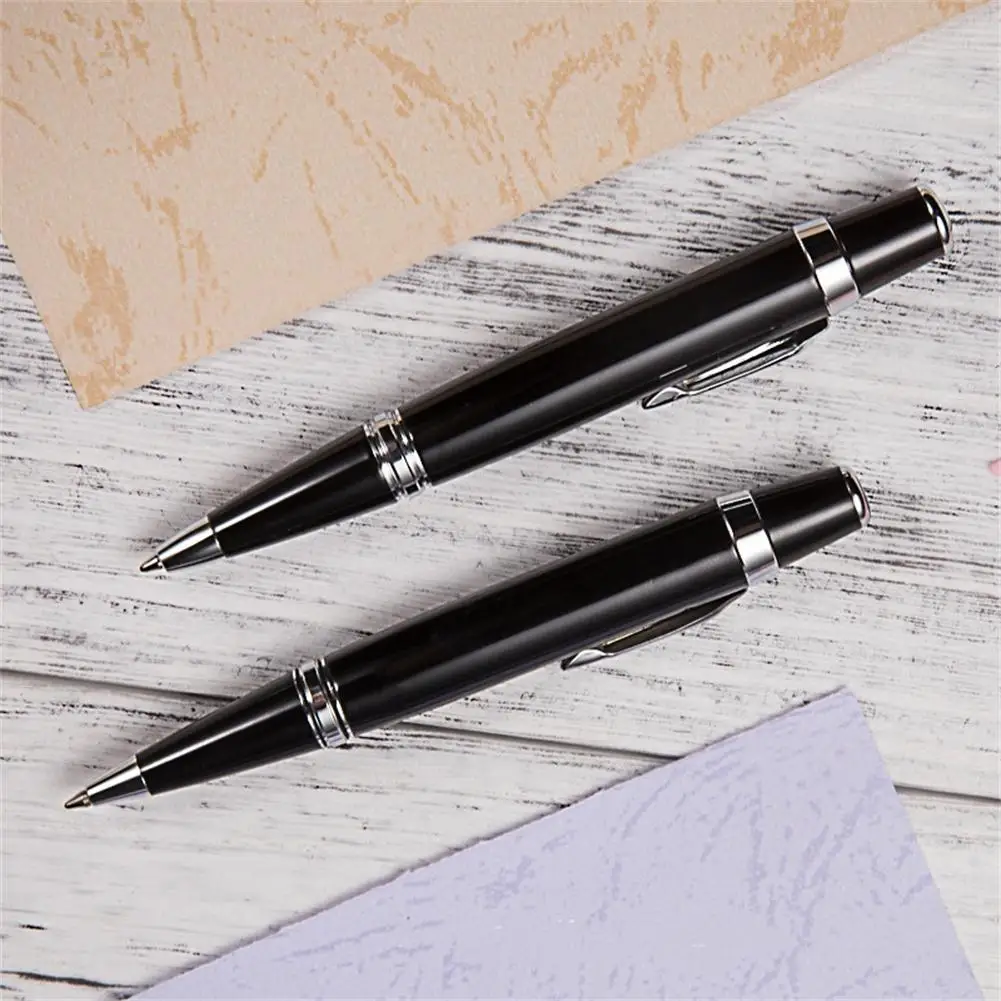 1.0mm Mini Ballpoint Pen Signature Pen Metal Roller Ball Pen Black Ink Refill Pen Student Stationery Business Office Supplies